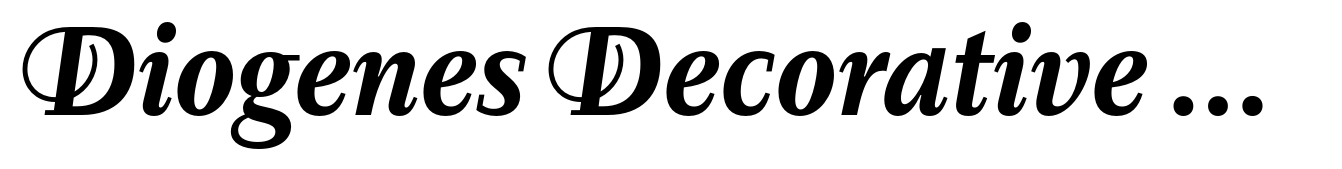 Diogenes Decorative Bold Italic 1
